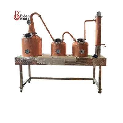 100L Dobbelt Retort Rom Kobber Pot Stills